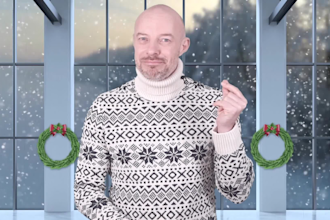 be your british male christmas spokesperson