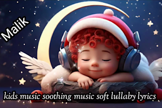 create original lullaby videos with baby sleep, kids music for your channel