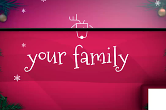 design seasonal greeting video,newyear animated ecard,xmas animation,intro video