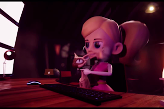 do 3d character modeling and animations
