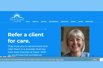 design home care website, recruitment website healthcare staffing, agency