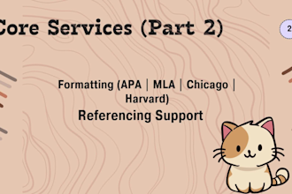 academic research and writing assistance