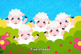 create 2d animation for kids, nursery rhymes and kid songs