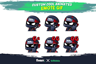 create custom cool animated emote GIF