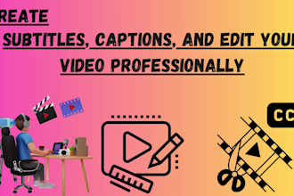 create accurate subtitles, captions, and edit your video professionally