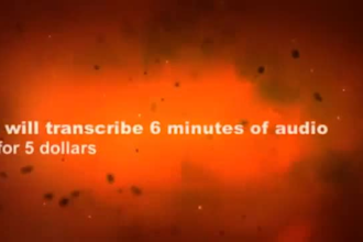 transcribe 6 minutes of audio