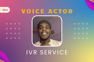 arabic and english IVR voiceover