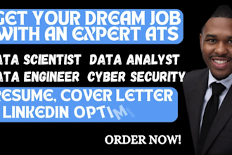 write data science, data analyst, cyber security and business analyst resume