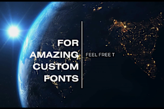 design amazing custom fonts