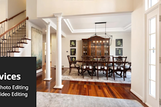 do real estate photoshop editing single, hdr, flash ambient