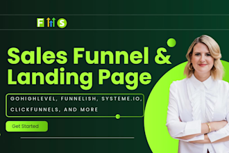 design sales funnel landing page on gohighlevel funnelish clickfunnel systeme io