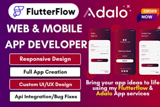 do flutterflow mobile app development fluterflow app flutterflow developer adalo