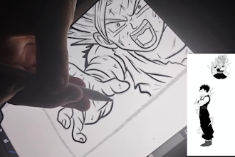 create your anime and comic custom tattoo design and illustration