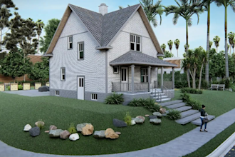make house design render,modeling,walkthrough in sketchup,lumion