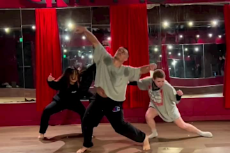 create a unique tiktok dance video featuring an energetic afrobeat group dance