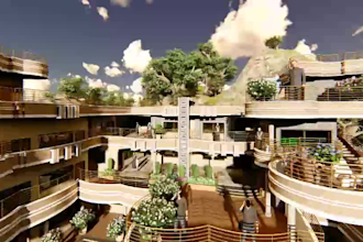 do designing in revit architecture, exterior and landscaping