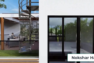 create realistic 3d exterior rendering and architectural designs