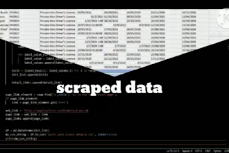 scrape any website, extract data, and automate tasks using python