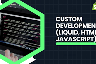 do custom shopify development from given design