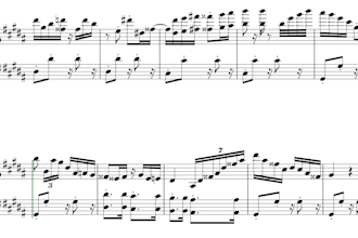 do a piano sheet music transcription for any song or piece