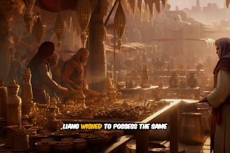 create a storytelling video with ai genrated images