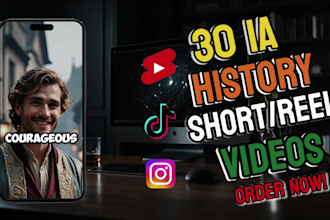 create  ai history youtube short videos and instagram reels