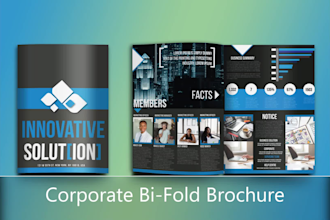 do corporate brochure, bifold, trifold, booklet, catalog, leaflet, real estate