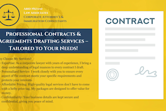 professionally draft custom contracts agreements and legal documents