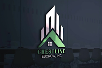 do property , construction, real estate ,3d logo
