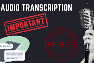 transcribe podcast, interviews, you tube video and webinars