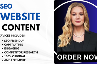 be your SEO website content writer, website copywriting