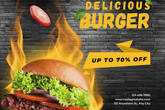 creative poster flyer designs food beauty