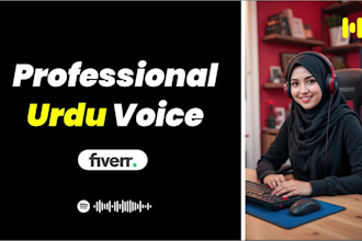 do professional urdu ai voice over