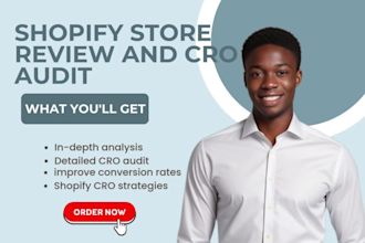 do a professional audit store review and cro audit