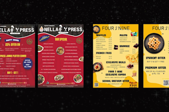 do custom restaurant flyers and posters