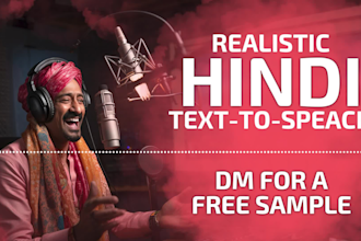 give you hindi language voice over using ai