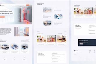 design modern website template or web UI UX design in figma