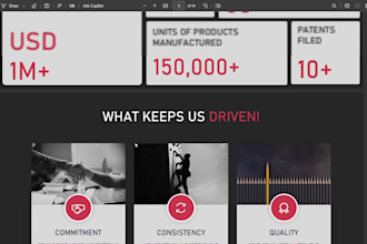 write content and design company profile presentation