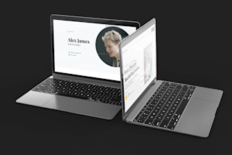 3d laptop animation and website promo