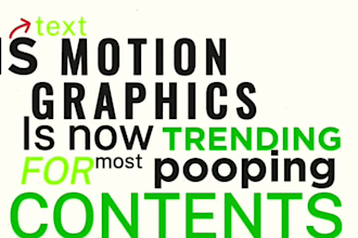 create 2d animation kinetic typography animated video motion graphics video