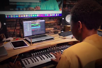 record top piano and keys to your song as your piano player