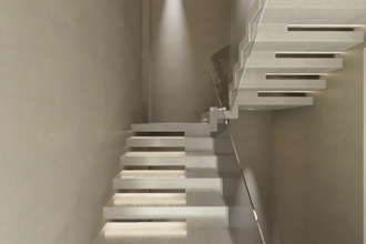 create 3d walkthrough of interior and exterior building
