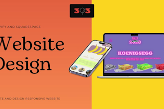 create design redesign shopify or squarespace website