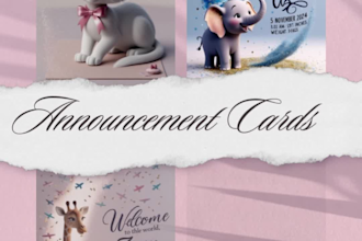 design custom newborn announcement cards