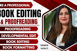 edit, proofread, developmental book editor format  nonfiction and children book