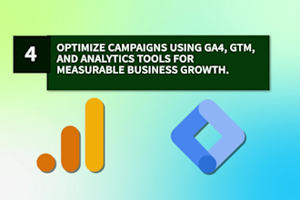 set up and manage a google ads and adwords campaign GTM  ga4 reports