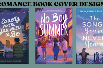 romance book cover design, amazon kdp, ebook cover, book cover illustration