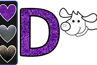 make coloring page video for youtube kids