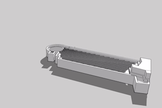 design rooftop and 3d layout of solar plant in sketchup