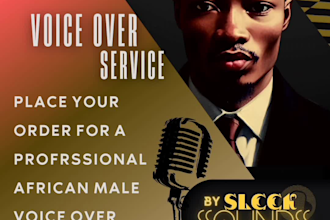 be your african nigerian male voice over actor